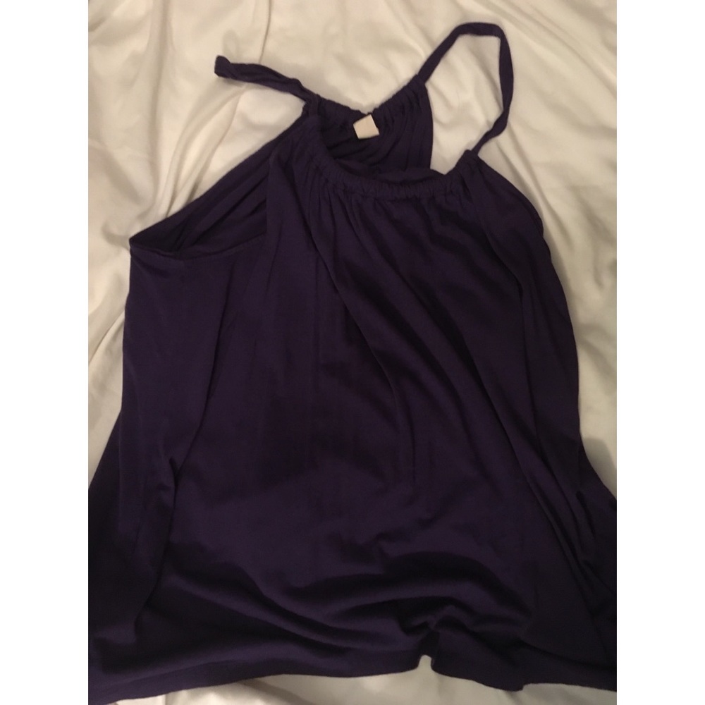 Purple halter top